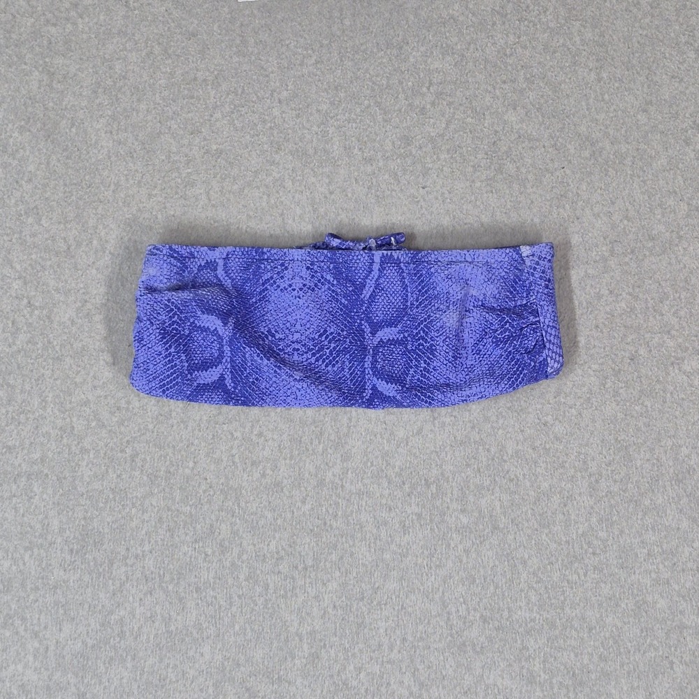 Victoria Secret Women Swimwear Small Purple Snake Bandeau Wireless Multi Way